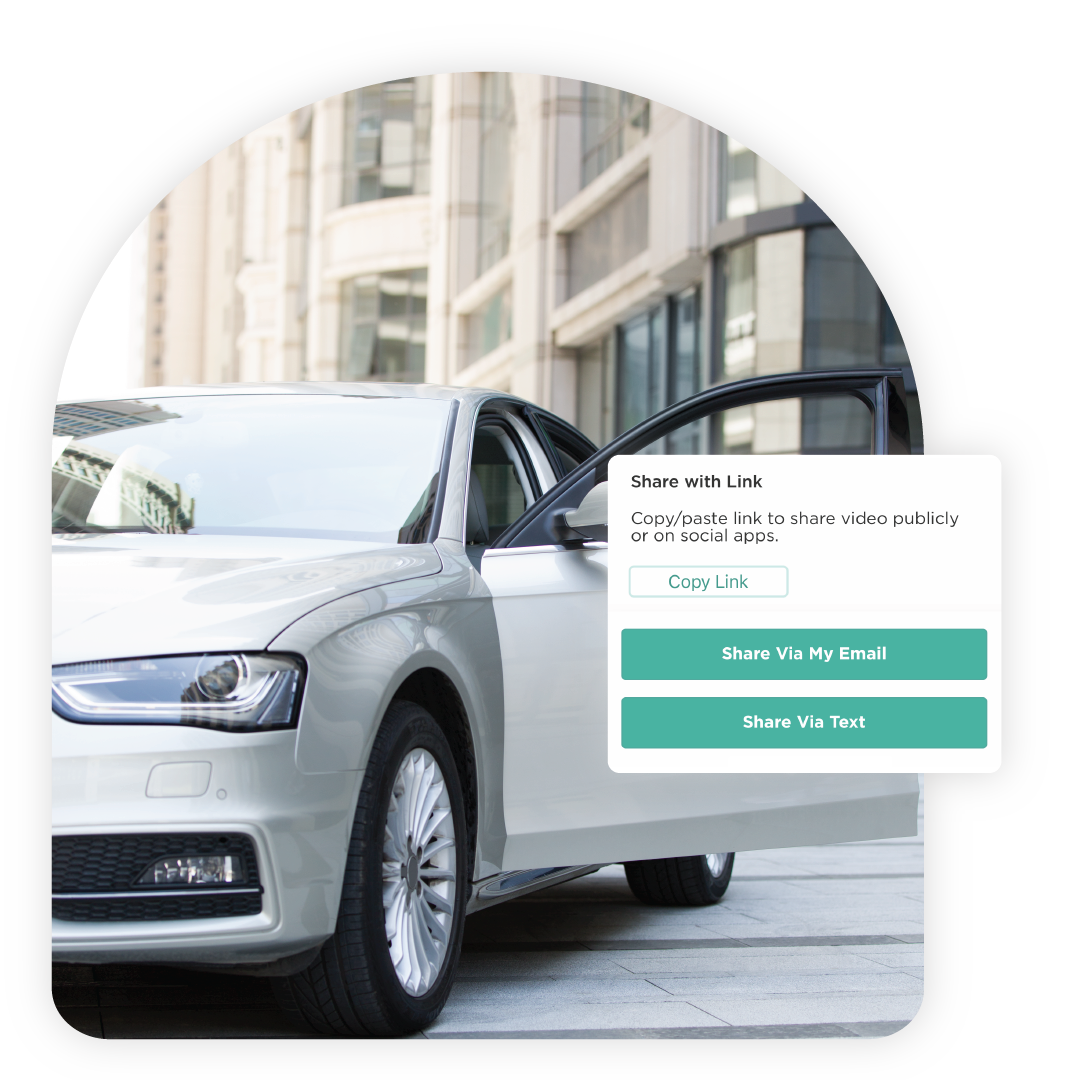 Person recording video of car using OneDay mobile application Person recording video of car using OneDay mobile application